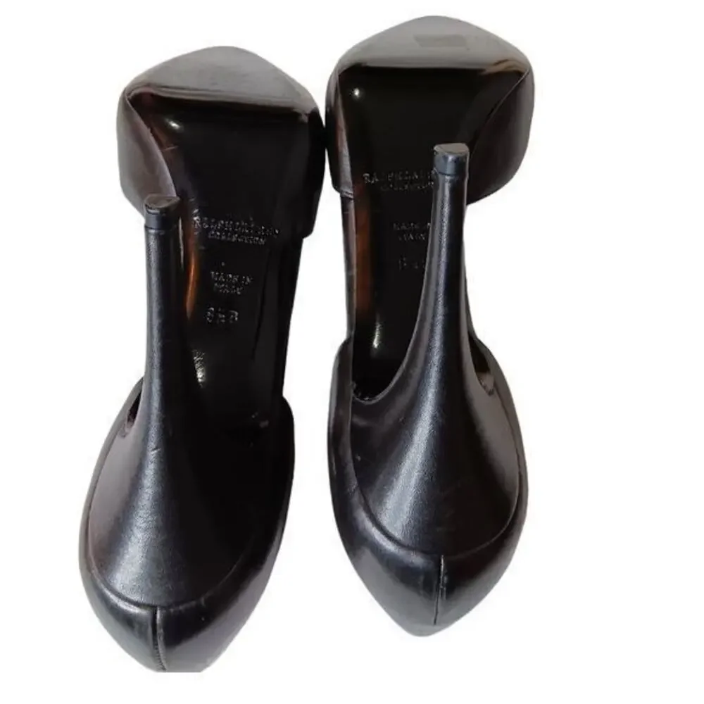 RALPH LAUREN COLLECTION‎ Purple Label Shoes Heels Pumps D'Orsay Size 8.5 Black